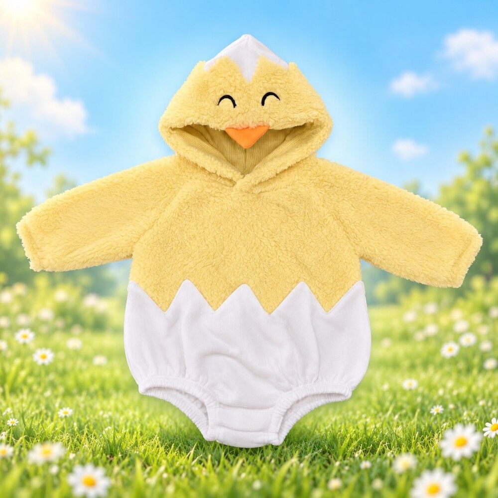 Old Navy Baby Chick Egg Plush Costume 3-6M 3M 6M Infant Halloween Plush NWT C99